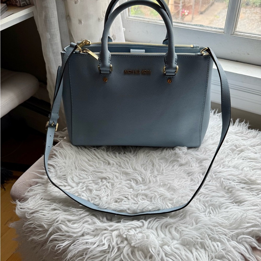 Michael Kors Sutton Medium Saffiano Leather Satchel (Flawed) - Picture 4 of 12